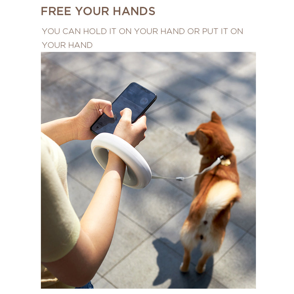MOESTAR Smart App Control Color Changing Ring Light 3m Retractable UFO Pet Leash Dog Traction Rope MOESTAR Smart App Control Color Changing Ring Light 3m Retractable UFO Pet Leash Dog Traction Rope